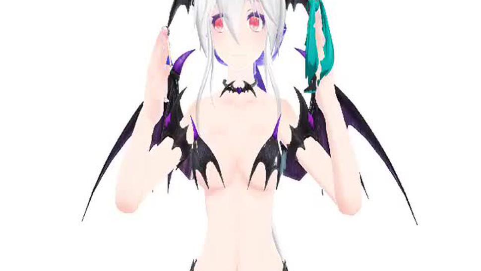 Giantess Vore - Kidnapped By Succubus Haku [MMD] (oral vore,anal vore)