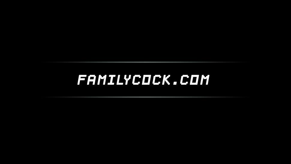FAMILY COCK - Twink fed hot jizz after hardcore bareback stepdad pounding