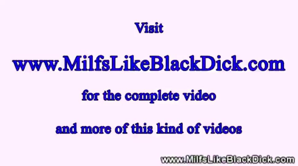Hot milf getting pussyful of black cock from lucky guy