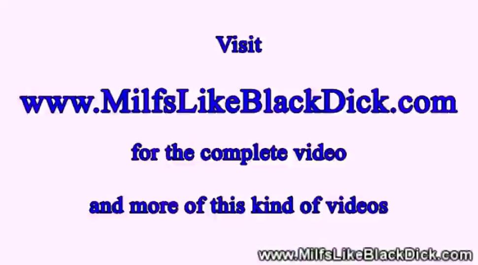 Hot milf gets her pussy fucked from black cock