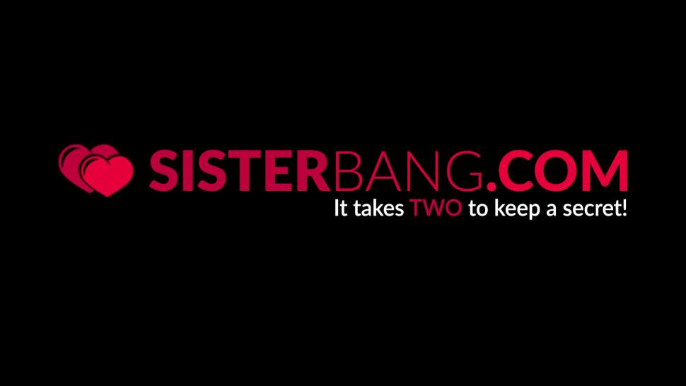 SISTER BANG - Tantalizing chick fucks stepbrother on camera for money