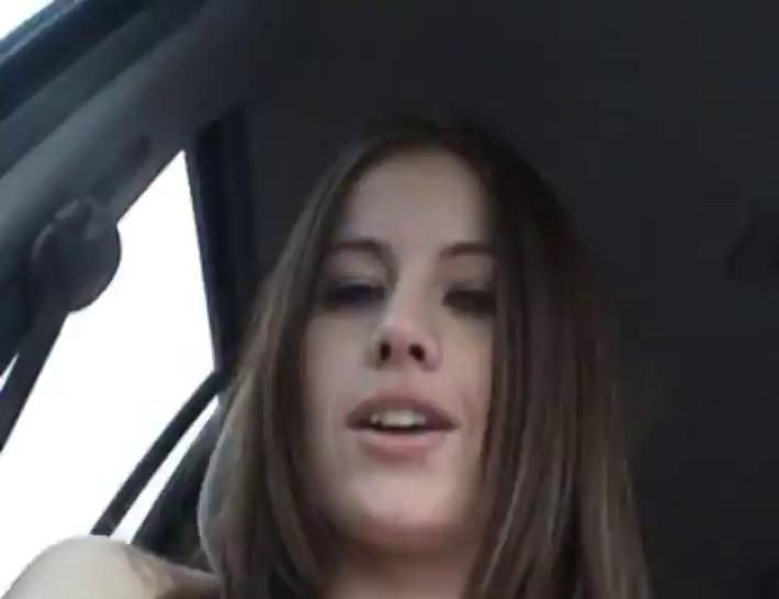 Ashley Brookes masturbates in car