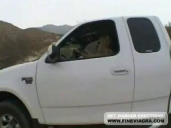 Horny Lesbians Fuck in Back of Pick-up Truck