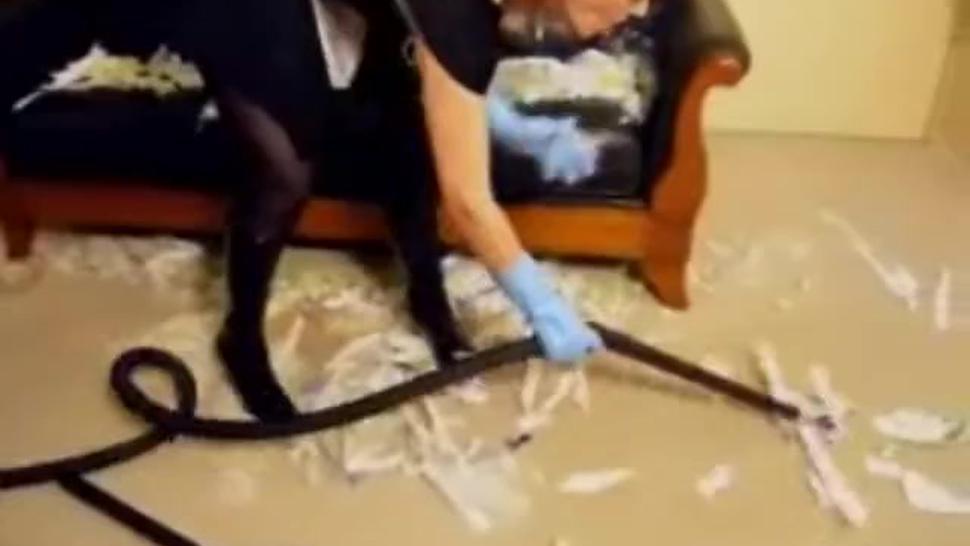 Kinky Maid Sucks Herself With Vacuum Cleaner