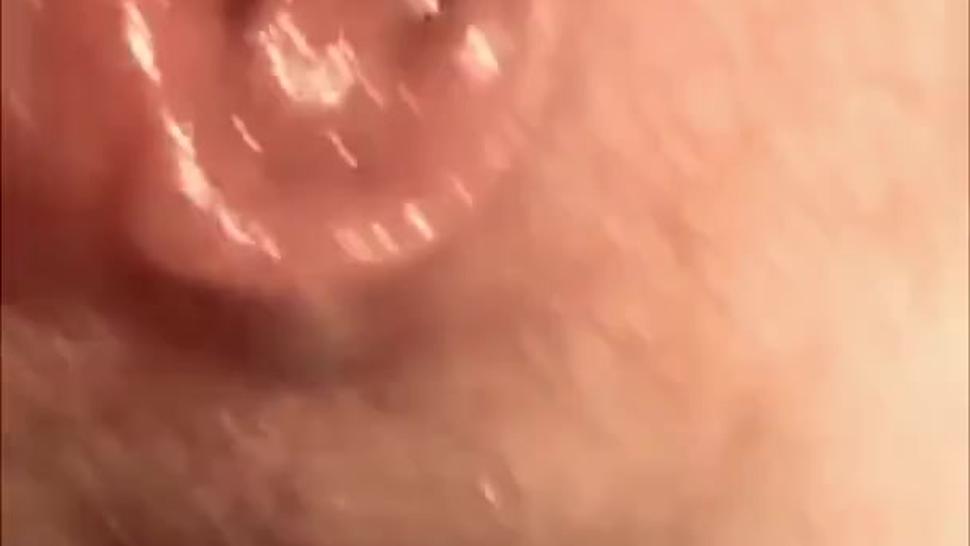Watch my EX-WIFE push out my CREAMPIE out of her GAPING WET PUSSY