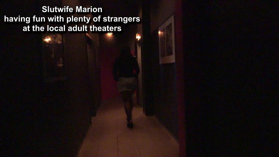 CUMDRINKINGWIFE - Adult Theater escapades of a hot slutwife