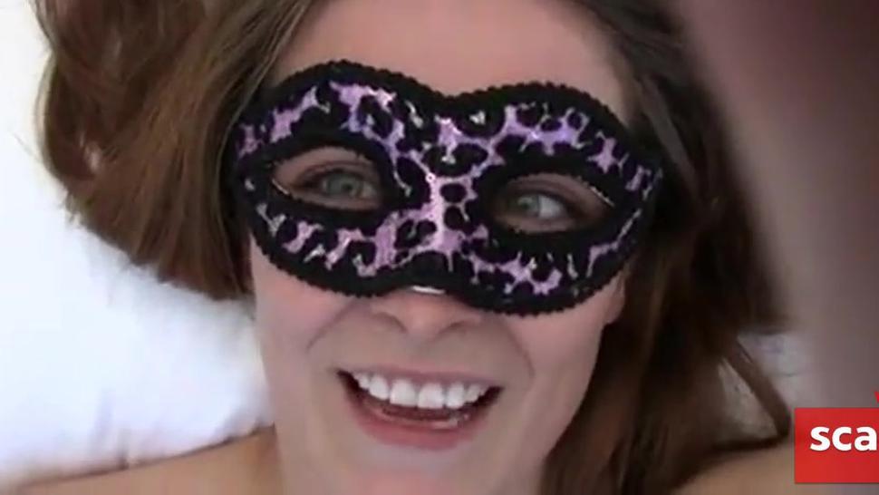 Masked Girl Gets Cum in Her Pussy