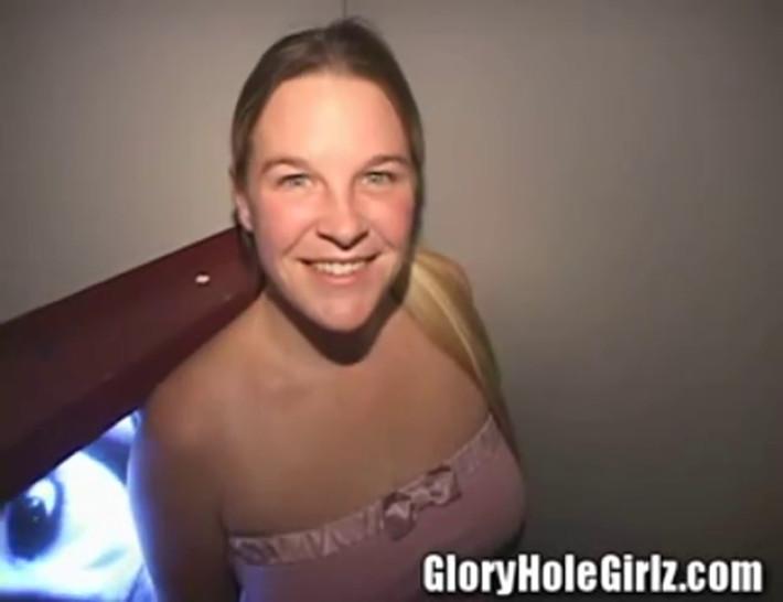 Glory Hole Girl Jenna Begging for Cock!