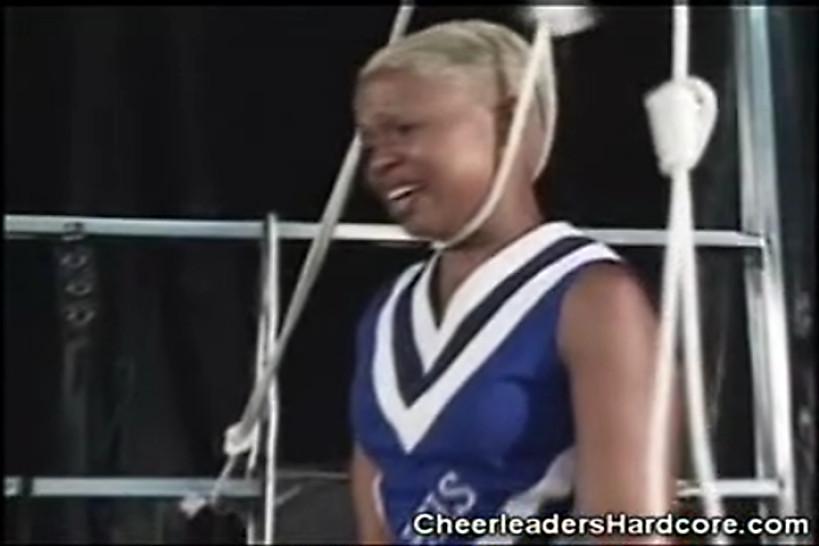 CHEERLEADERS HARDCORE - Ebony Cheerleader Licked and Sucks Cock