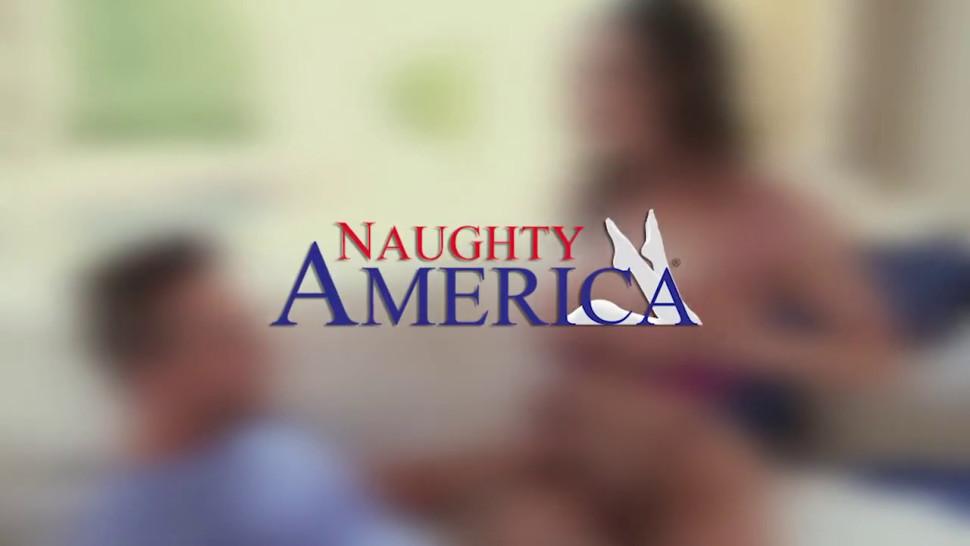naughty america michelle miller (melissa lynn) shows off her tats and tits