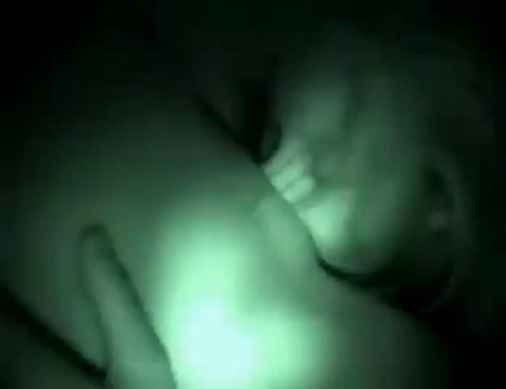 Hot teen eating out her girlfriend on nightvision