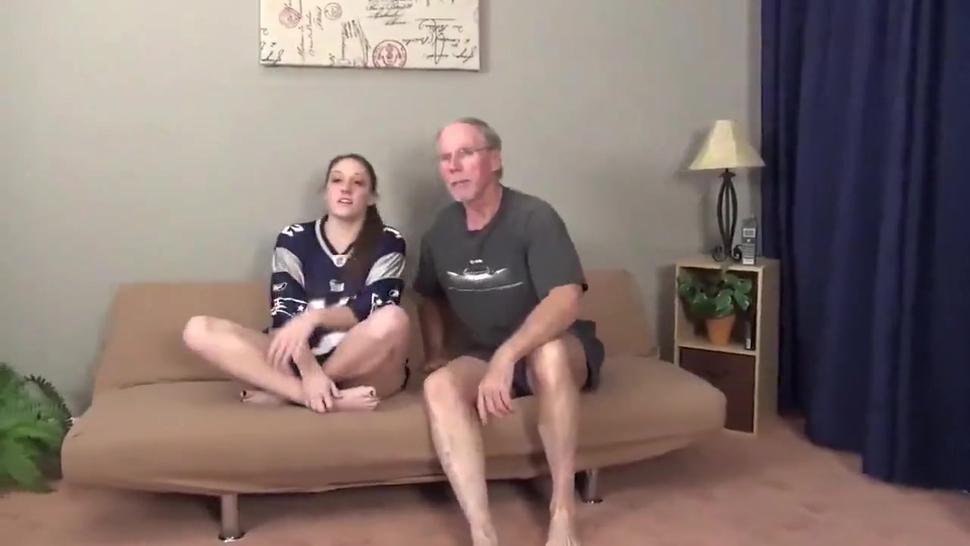 Old man abused sexy teen