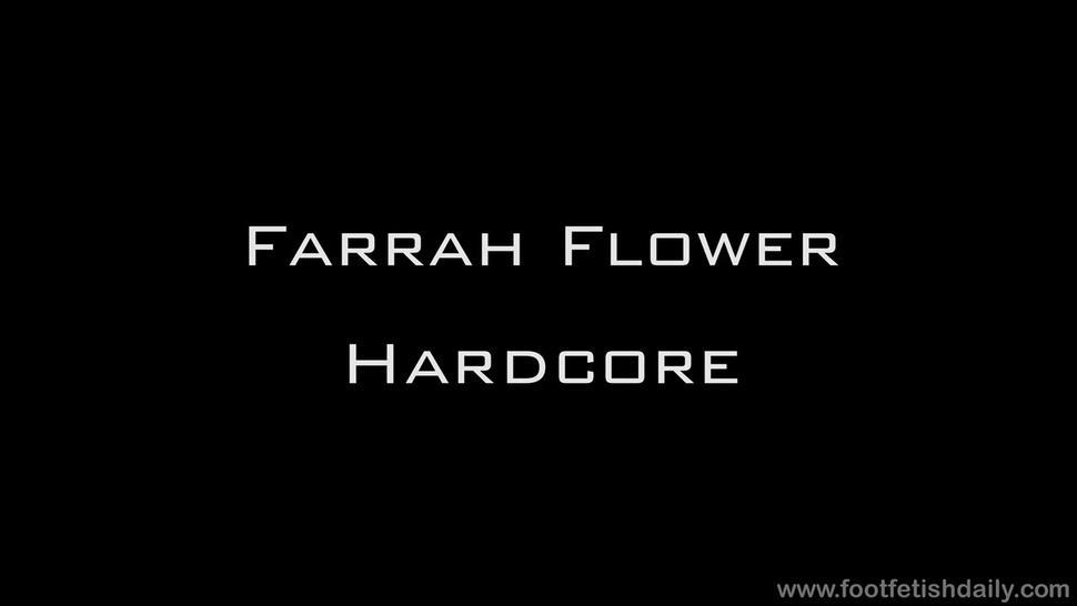 Cum On Her Playful Feet - Farrah Flower