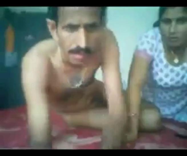 Indian married couple enjoying sex