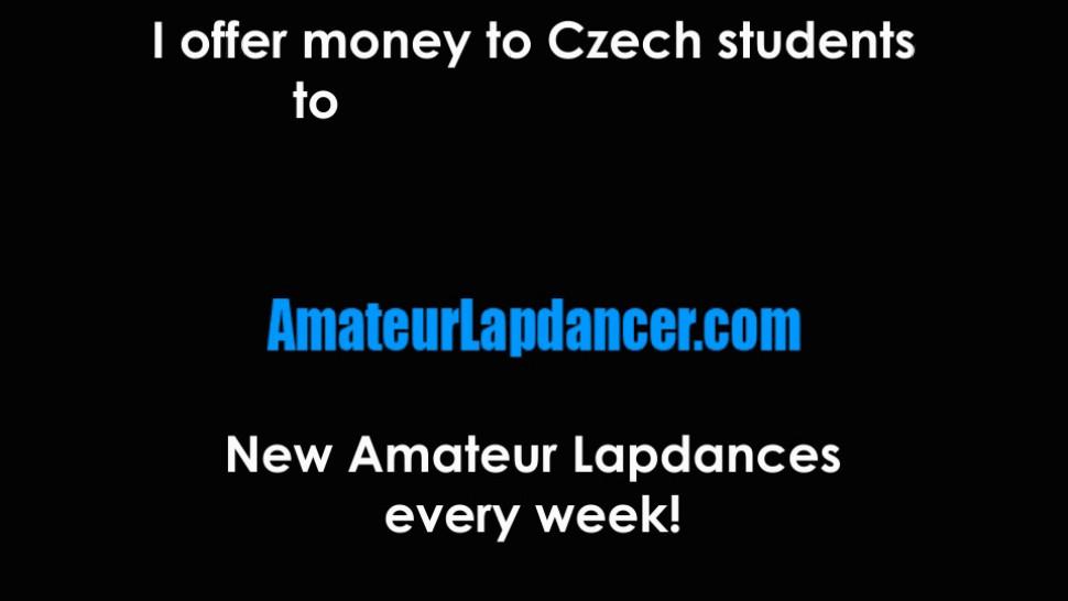 AMATEUR LAPDANCER - Beautiful Czech blonde lapdances and sucks my cock