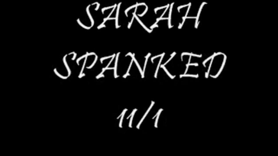 Sarah spanked