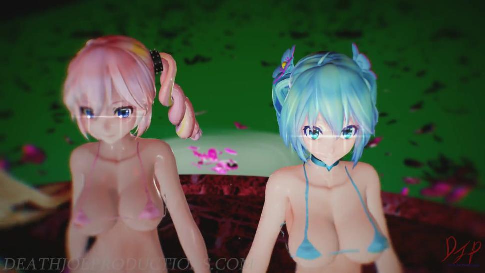 MMD SFW Miku Luka And Lily - Anitta - Paradinha 1090