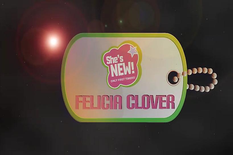 SHES NEW - Hot Big tits brunette Felicia Clover masturbates