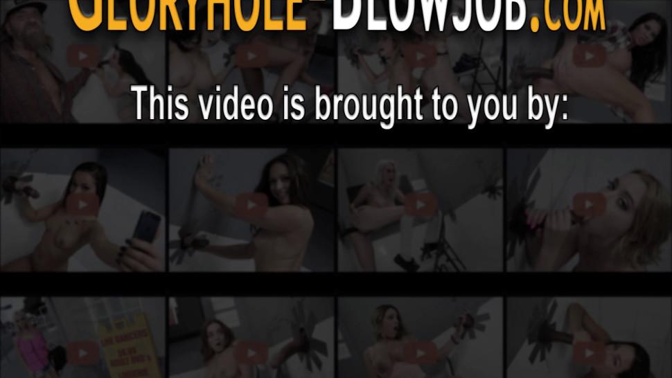 Busty whore fucked at glory hole
