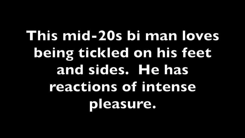Tickling a Fun Bi Guy - This bi guy loves sensual tickling and touch, some roasting, light bastinado