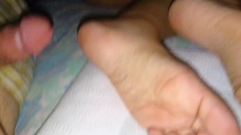 Teen Girlfriend Feet Cum