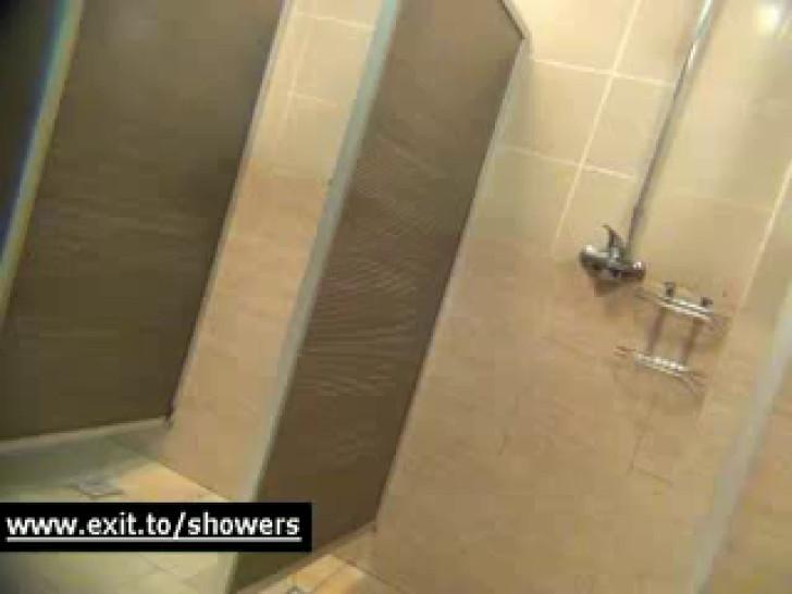 Spying girls in Public Shower Room