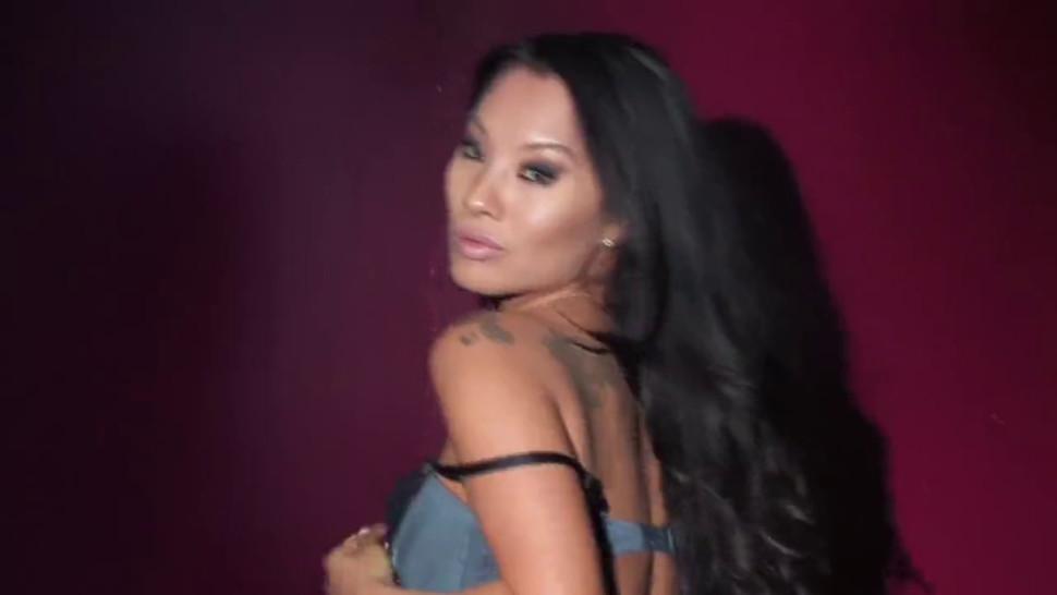 Asa Akira gets hot and horny on the phone