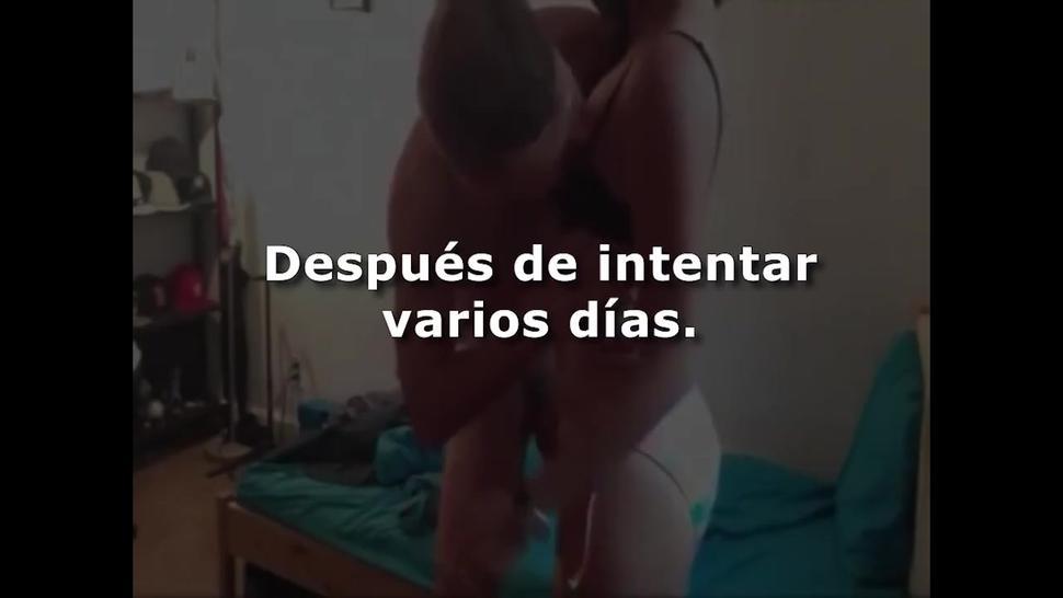 Sexo duro duro termina con la boca abierta facial español porno casero ,amateur fucked by sugar dadd
