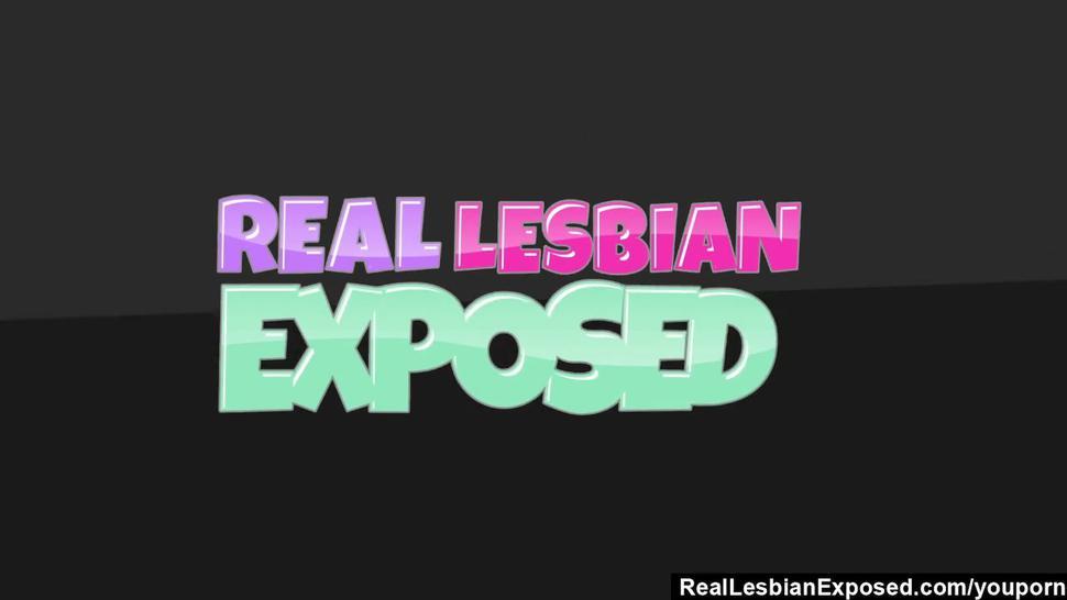 RealLesbianExposed - Femdom Debi Diamond Fucks Ginger Lynn With Her Foot