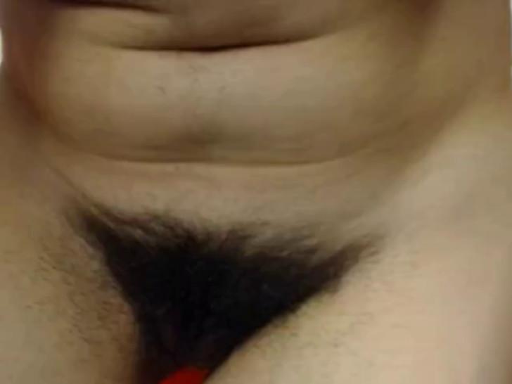 teen with a hairy pussy is a show off