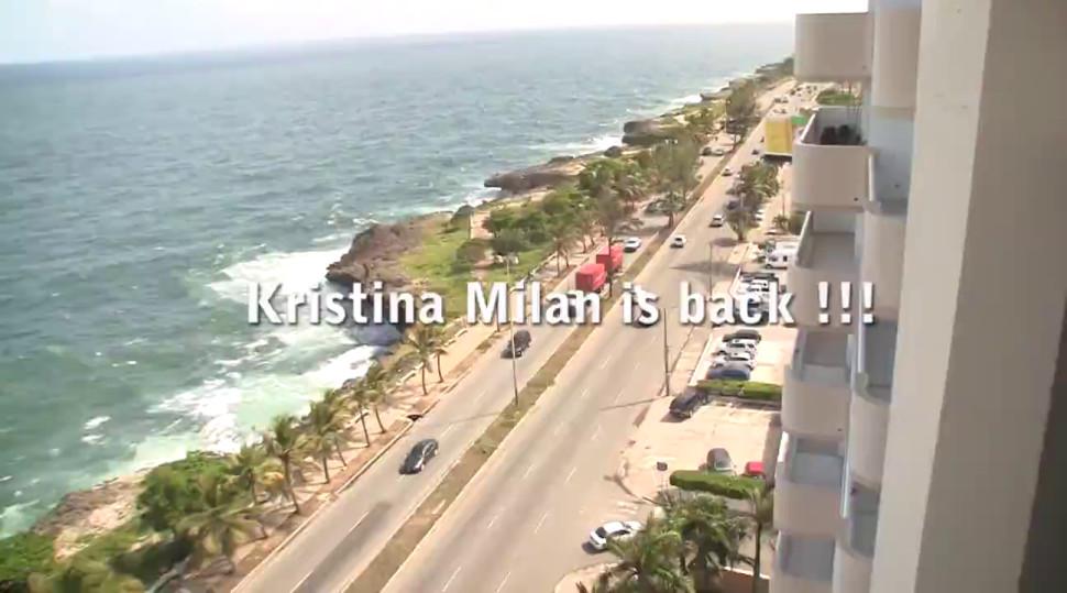 Busty bartender Kristina Milan - video 1