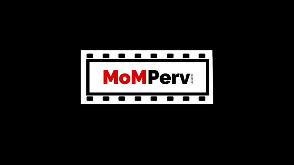 MOM PERV - Horny MILF rides pillow before her stepson fucks her good