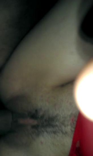 unshaven missonary with creampie and squirt