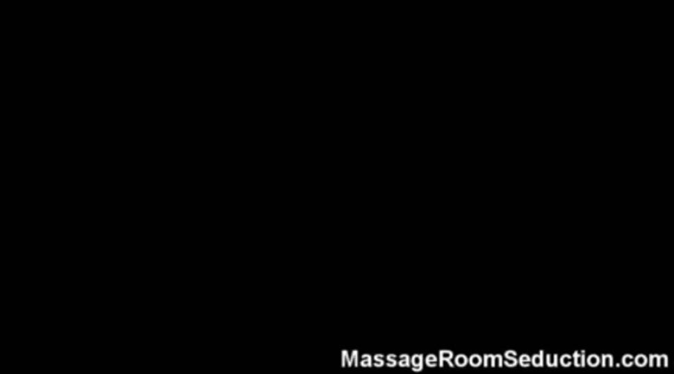 Big tits amateur seduced in massage room