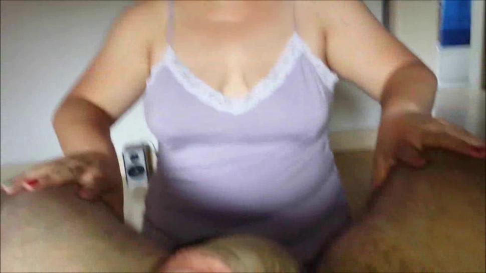 Mature wife taking care of his cock