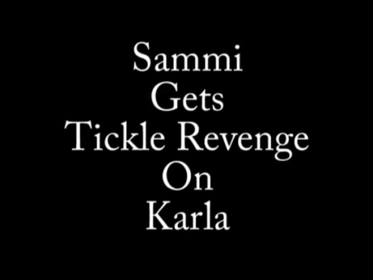 Sammi Gets Tickle Revenge On Karla - F/F, Sexy Blonde Gets Her Back!