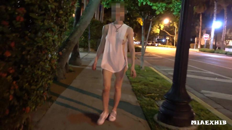 White cut dress in public (full version)