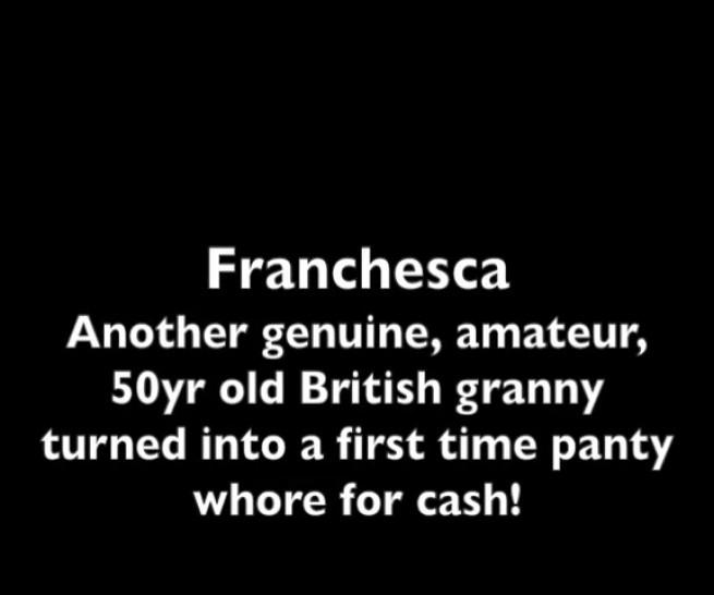 British amateur granny gets her panties sniffed for extra cash