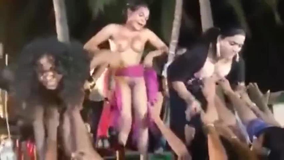 indian women dancing naked on stage in public