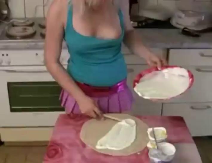 German Blonde Fucked In The Kitchen