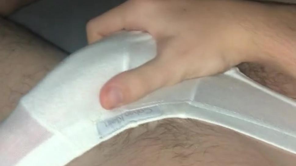 19 year old college guy shows off pubes and jerks off