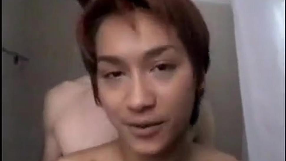 Petite asian fucked in bathroom