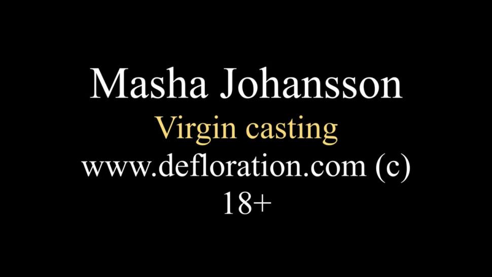 18 y.o Masha Johanson confirming her virginity before the camera!