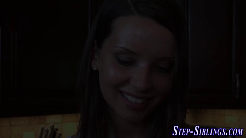 Lesbian stepsis eats out and fingers