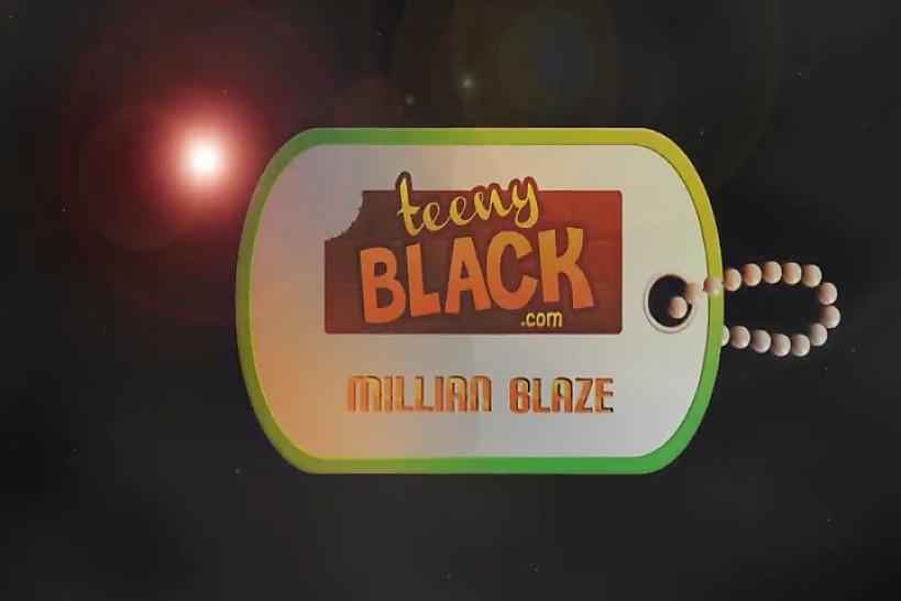 TeenyBlack 18 yearold black teen Millian Blaze interracial sex - Teeny Black