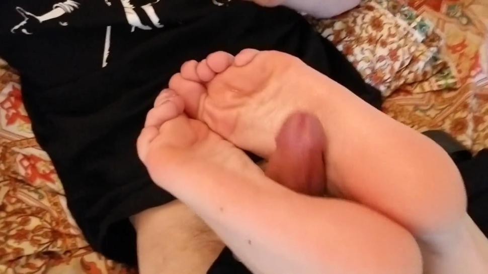 Crushed between friend's soles