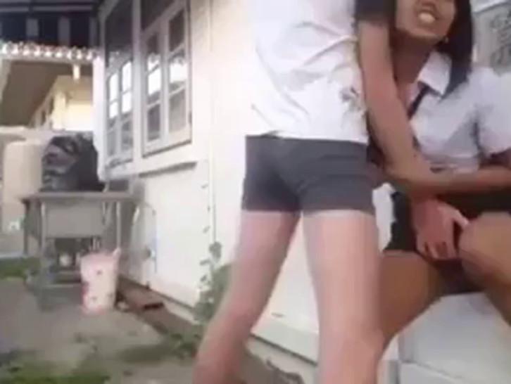 Young couple playing outdoor - video 1