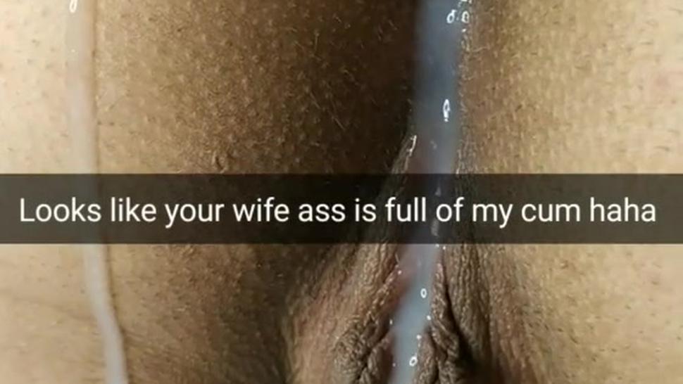 My wife ass filled with stranger cum! Wife after no-condom sex [Cuckold.Snapchat]