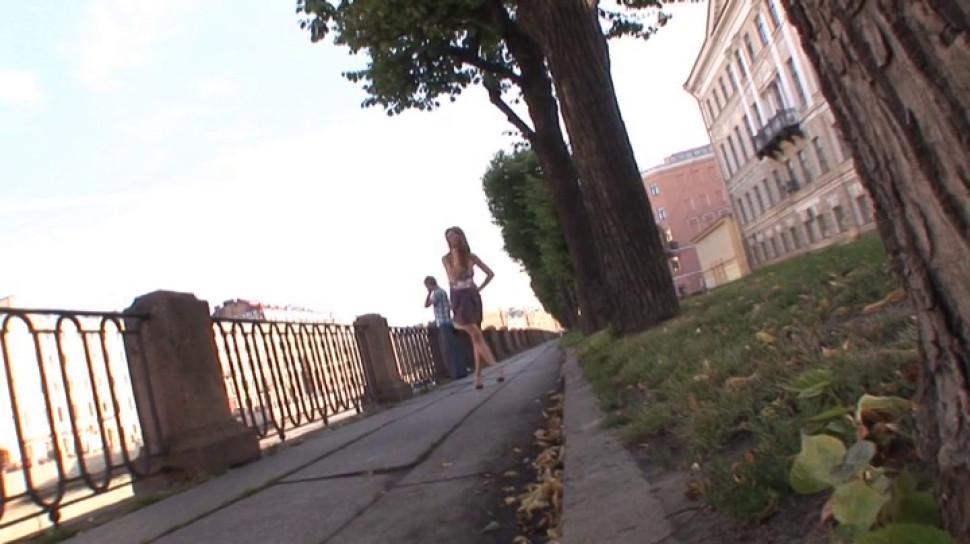 Olga just jumps on the guy the minute she sees him on the road, she needs anal stat