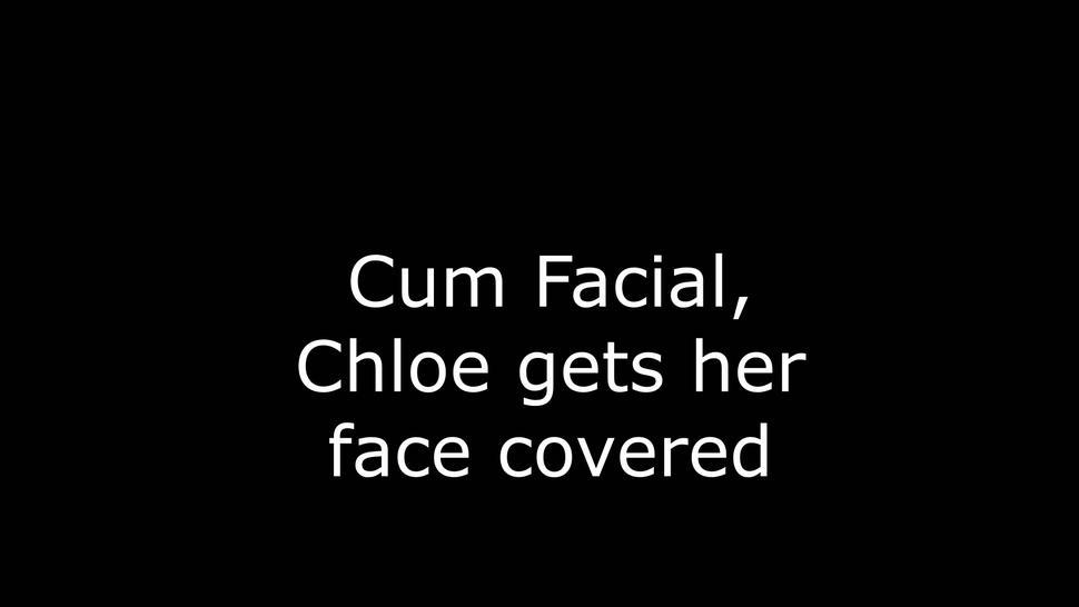 Cum Facial Chloe gets her face covered with sperm